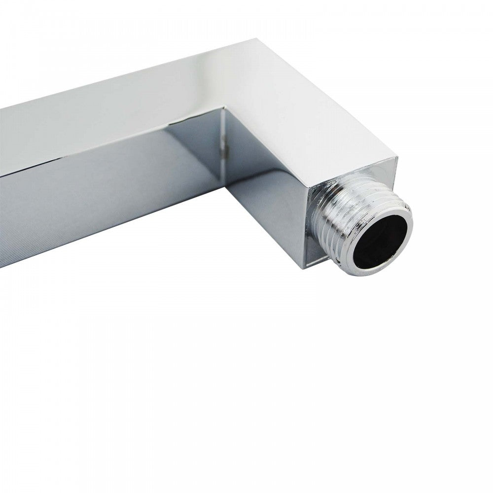 FUSION SQUARE WALL MOUNT SHOWER ARM 400MM - 2 COLOURS - The Tile Collection™