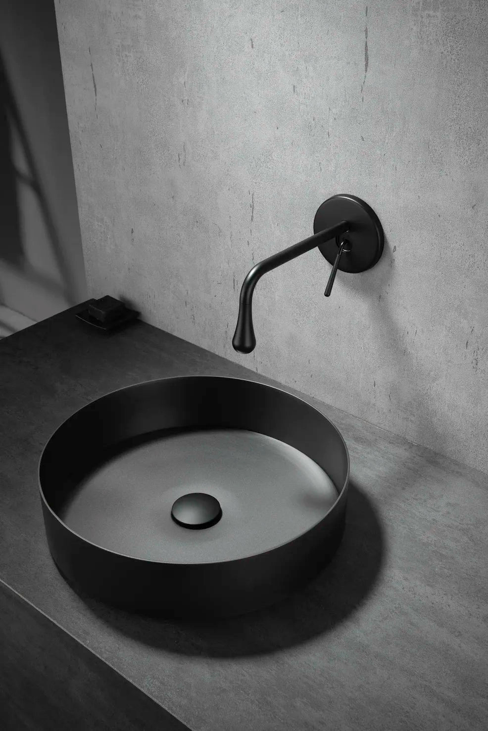 OPAL 400MM ROUND STAINLESS STEEL VESSEL BASIN - BLACK - The Tile Collection™