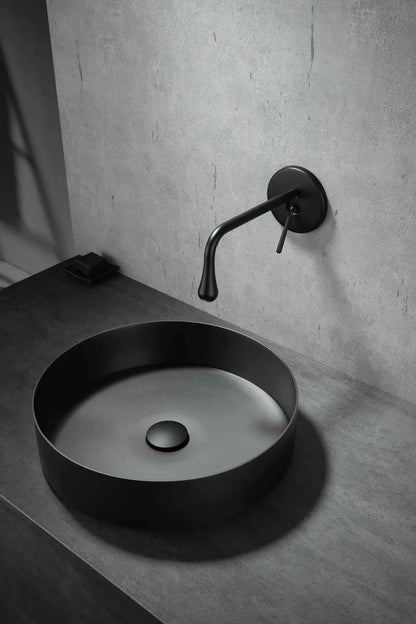 OPAL 400MM ROUND STAINLESS STEEL VESSEL BASIN - BLACK - The Tile Collection™