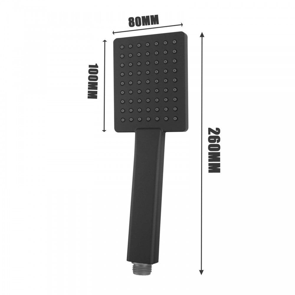 FUSION SQUARE TWIN RAINFALL SHOWER COLUMN WITH UNIVERSAL WATER INLET - 5 COLOURS