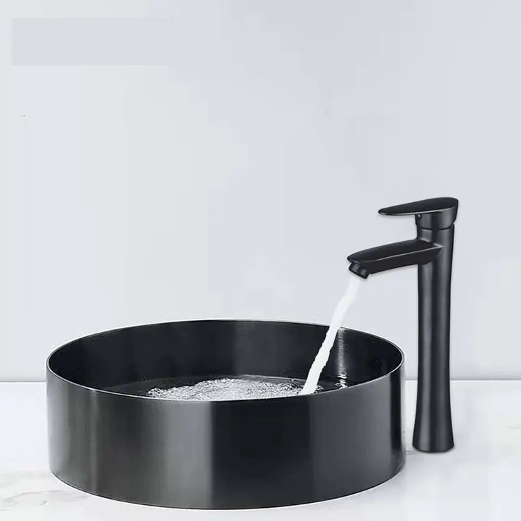 OPAL 400MM ROUND STAINLESS STEEL VESSEL BASIN - BLACK - The Tile Collection™