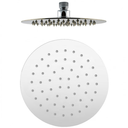OPAL ROUND ULTRA SLIM STAINLESS STEEL RAIN SHOWER HEAD - 2 COLOURS