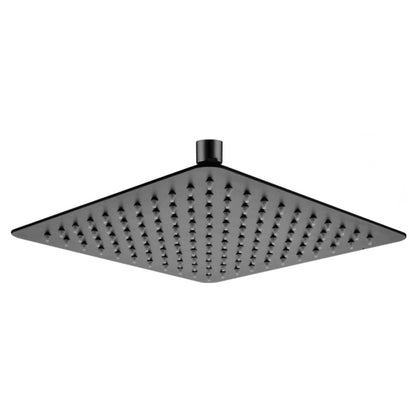 FUSION SQUARE ULTRA SLIM STAINLESS STEEL RAIN SHOWER HEAD - 4 COLOURS