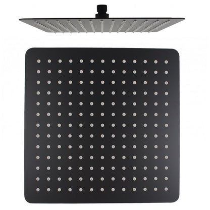FUSION SQUARE TWIN RAINFALL SHOWER COLUMN WITH UNIVERSAL WATER INLET - 5 COLOURS