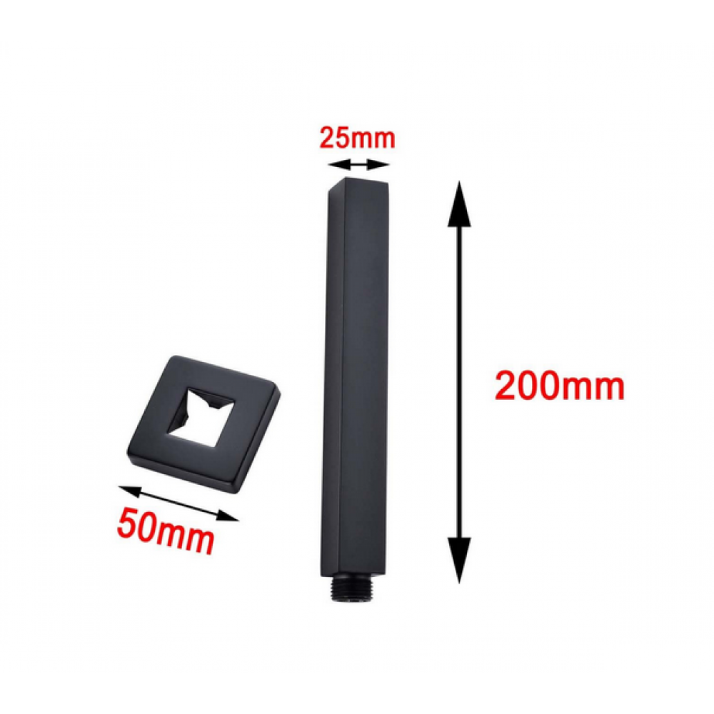 FUSION SQUARE CEILING SHOWER ARM - 2 COLOURS - The Tile Collection™