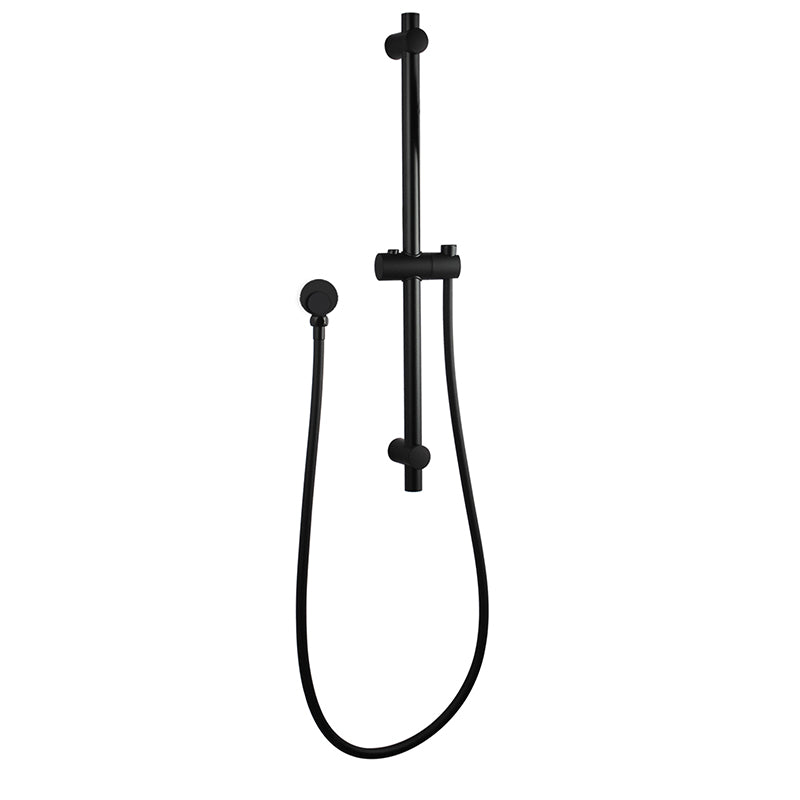 OPAL BLACK ROUND SHOWER SLIDE WITH 3 FUNCTION HANDHELD SHOWER - The Tile Collection™