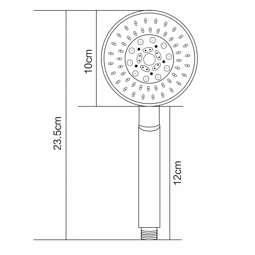 OPAL ROUND 5 FUNCTION HAND SHOWER - 2 COLOURS