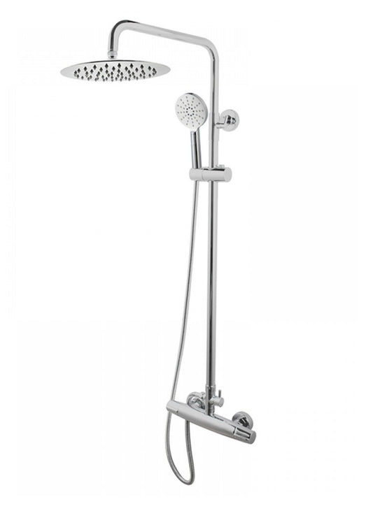 OPAL ROUND RAIN SHOWER SET WITH OUTER MIXER - 2 COLOURS
