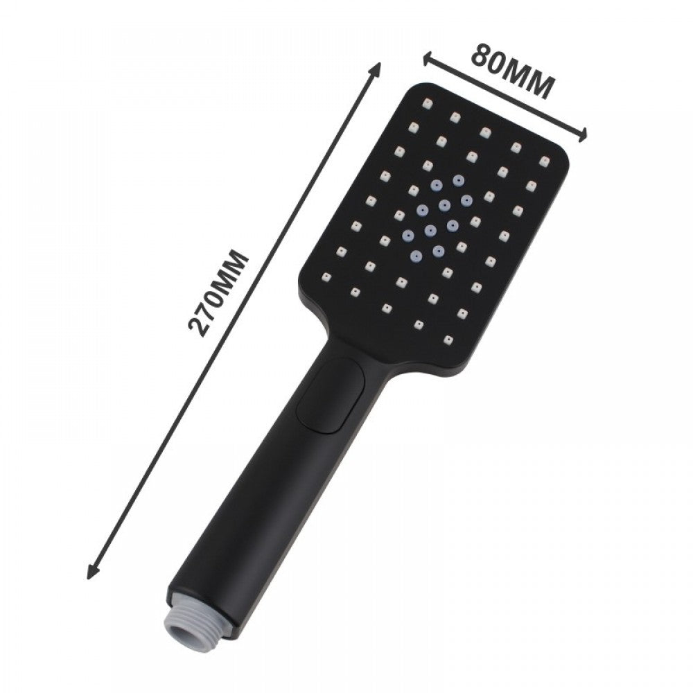 FUSION SLIM SQUARE SHOWER SLIDE WITH 3 FUNCTION HANDHELD SHOWER - 2 COLOURS - The Tile Collection™